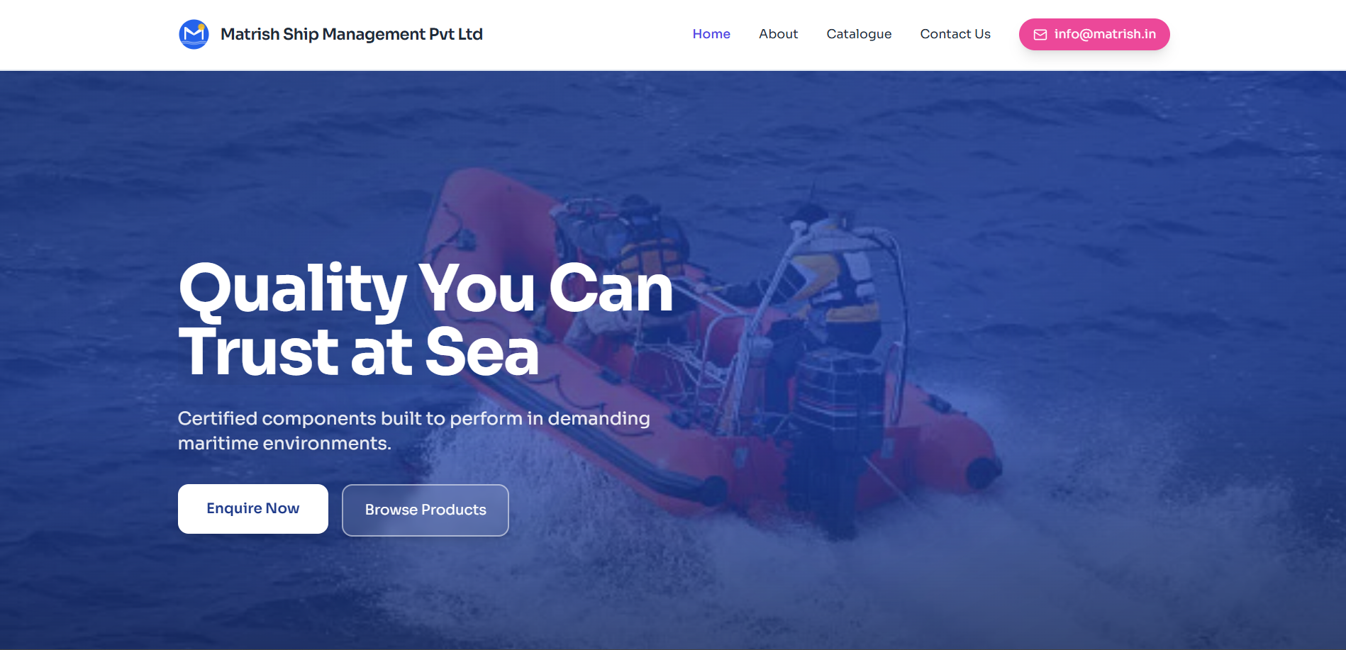 matrish.in website snapshot